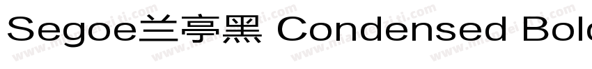 Segoe兰亭黑 Condensed Bold字体转换